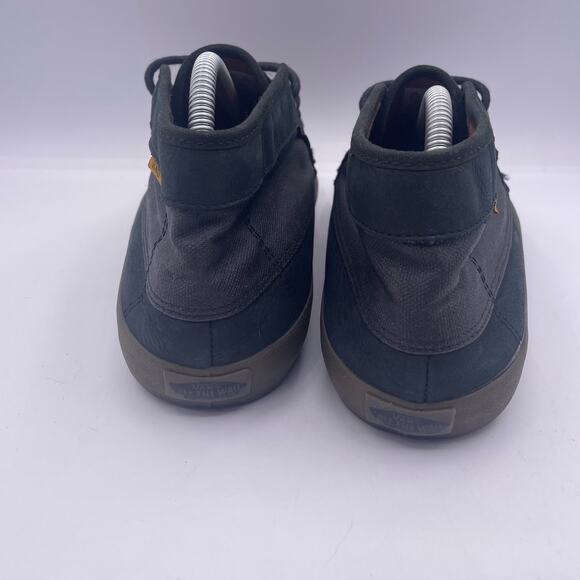 VANS x Captain Fin Fairhaven SF Skate Shoes Mid  Leather Black Mens 8.5 - Picture 4 of 8